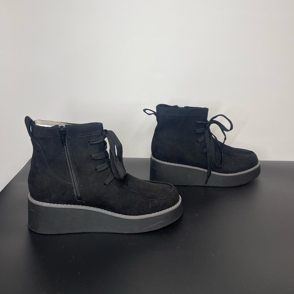 Sonoma Black Suede Boots (SB4) - Picture 4 of 8